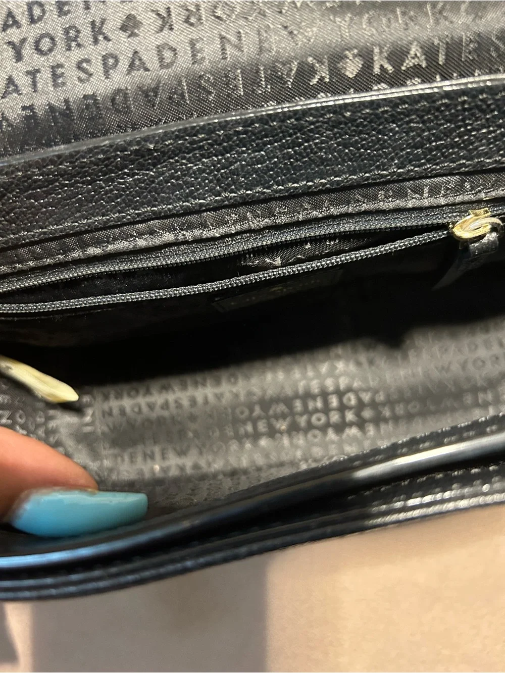 Kate Spade Black Leather Vikki Bailey Street Crossbody